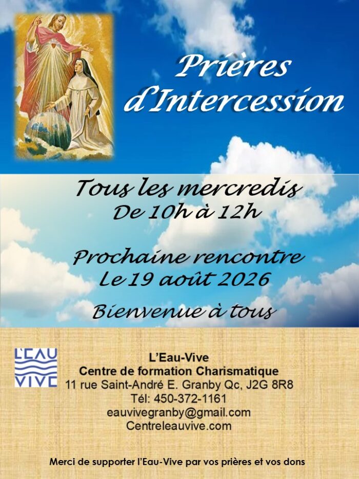 Prières d&rsquo;intercession