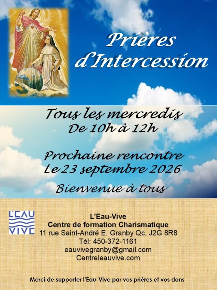 Prières d&rsquo;intercession