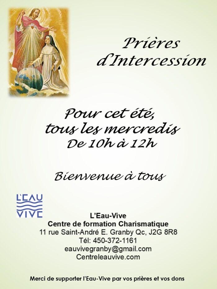 Prières d&rsquo;intercession