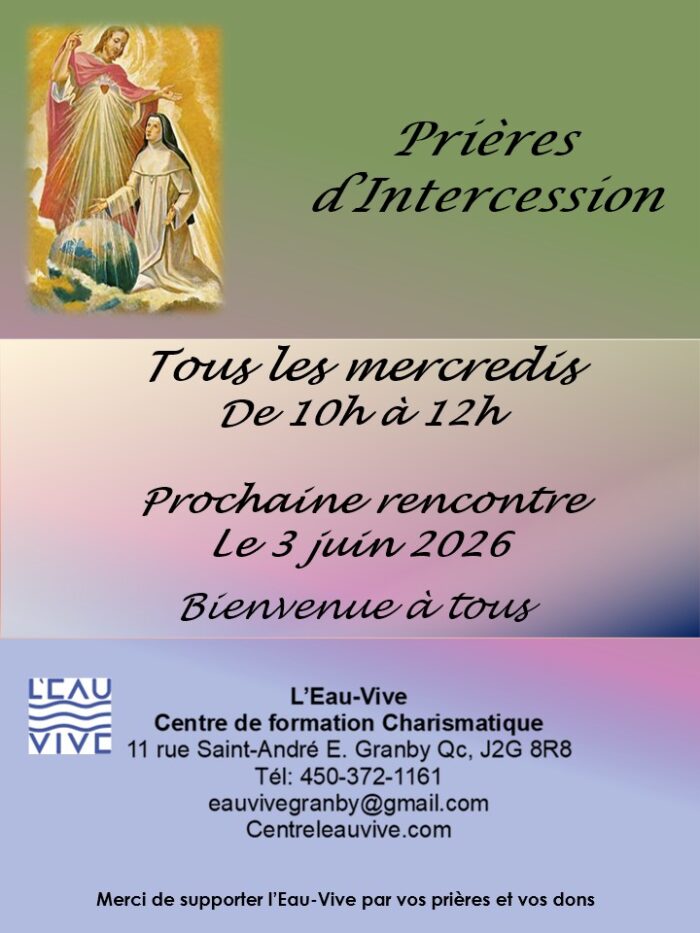 Prières d&rsquo;intercession