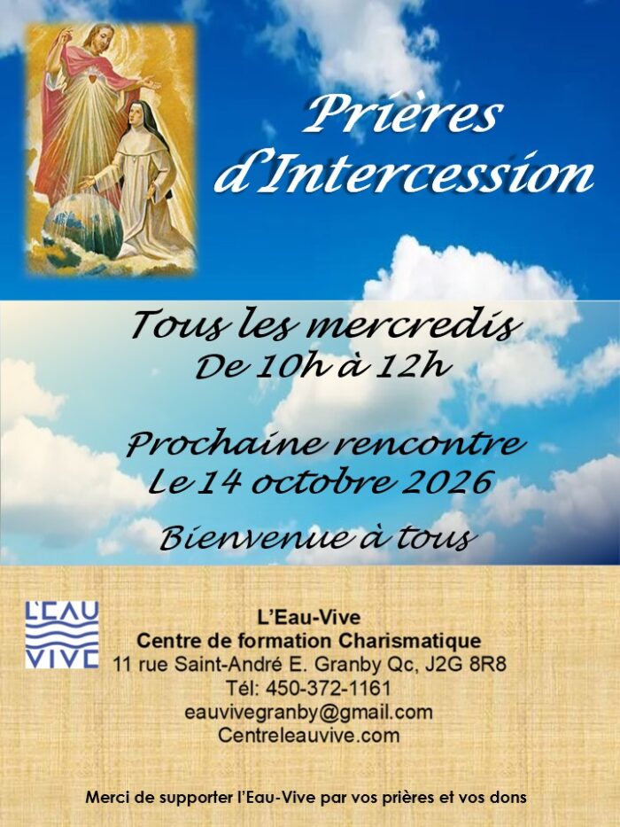 Prières d&rsquo;intercession