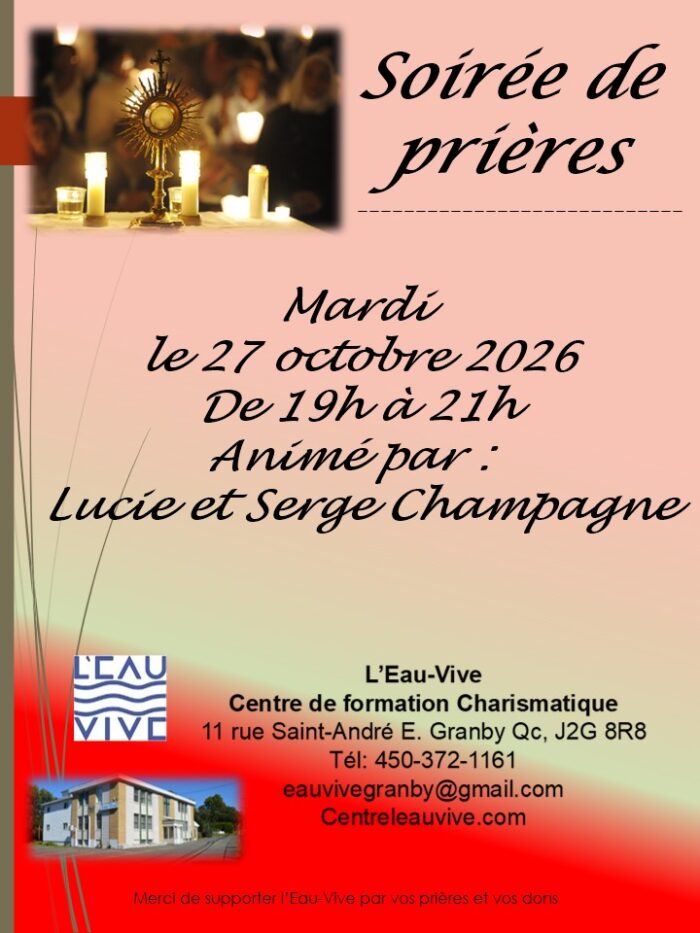 Soirée de prières