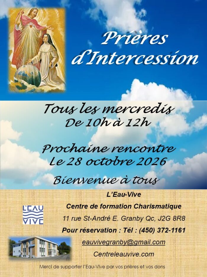 Prières d&rsquo;intercession